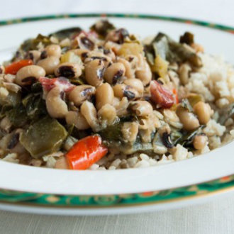 Hoppin John with Collards