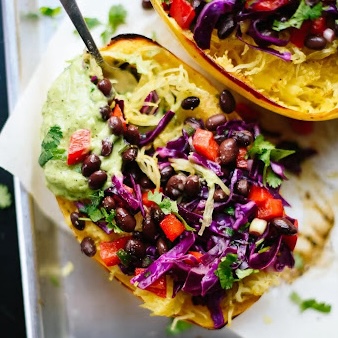 Spaghetti Squash Burrito Bowls