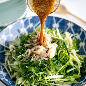 Mizuna Myoga Salad