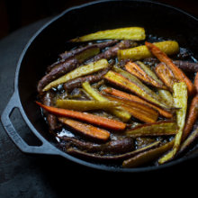 Miso Maple Mustard Glazed Carrots