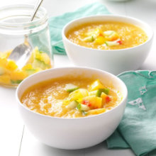 Summer Peach Gazpacho