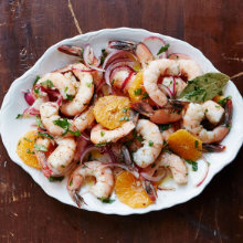 Shrimp with Satsumas