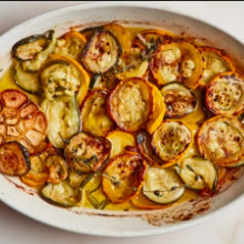 Slow-Cooked Summer Squash with Lemon and Thyme