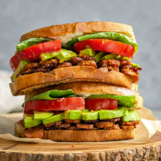 Vegan Tempeh BLT Sandwiches