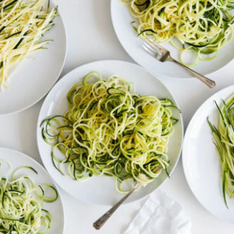 Easy Garlic Parmesan Zucchini Noodles (Zoodles)