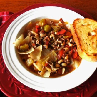 Black-Eyed Pea Cabbage Soup