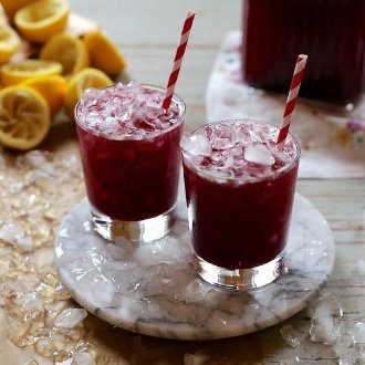 Blueberry and Mint Lemonade